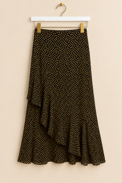 Black & Yellow Dotty Skirt