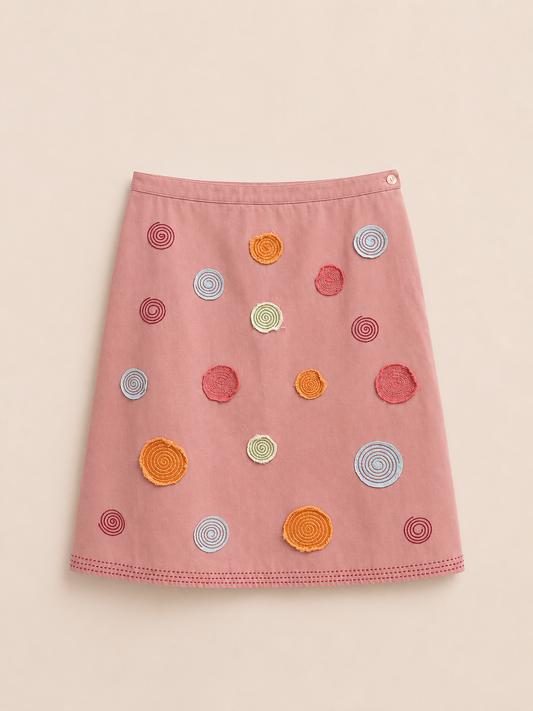 Pink Patterned Skirt