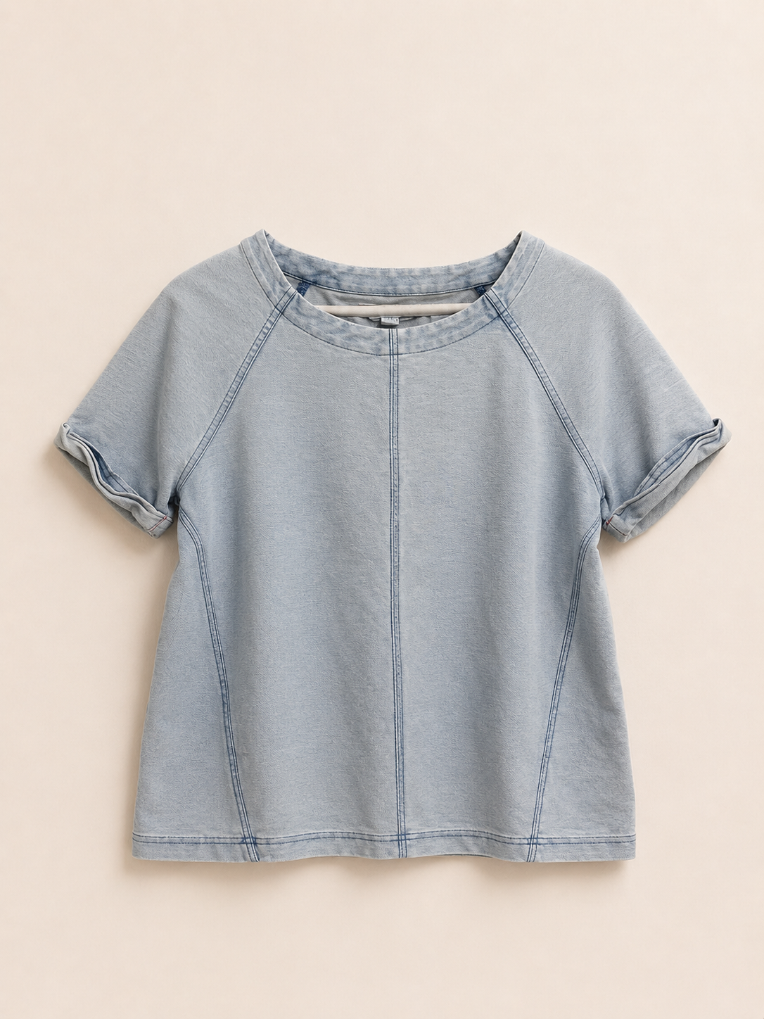 Blue Short Sleeved Top