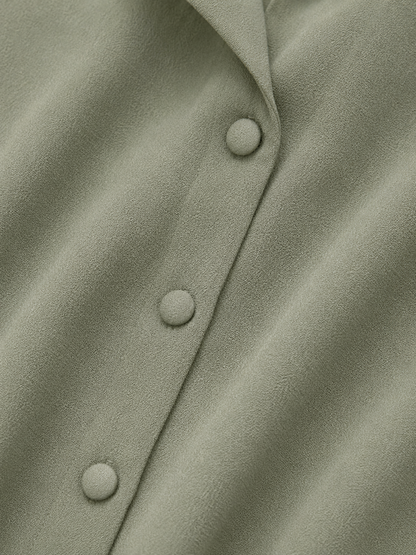Sage Green Collared Blouse