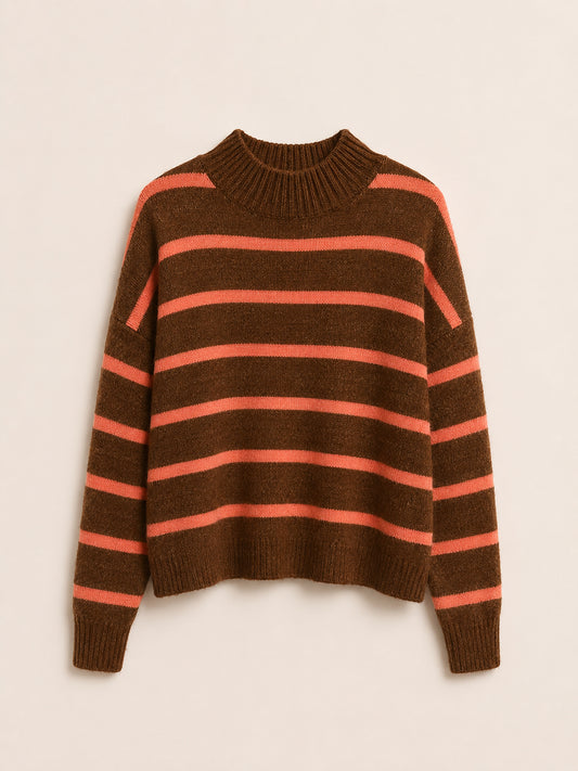 Striped Brown & Pink Jumper