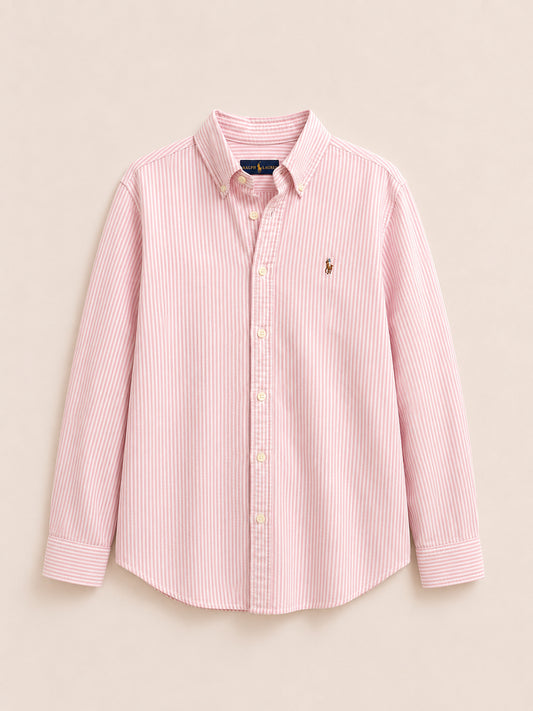 Pink & White Stripe Shirt