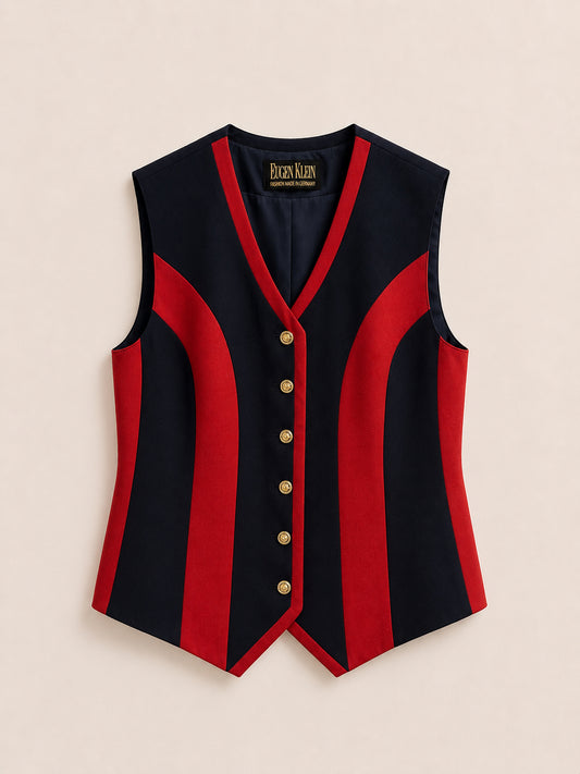 Striped Black & Red Blazer