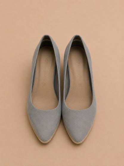 Grey Wedged Sandals