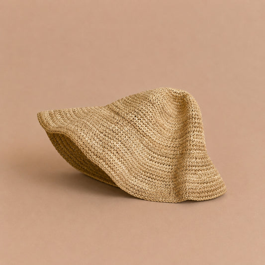 Beige Straw Hat