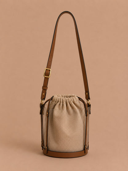 Beige Bucket Bag