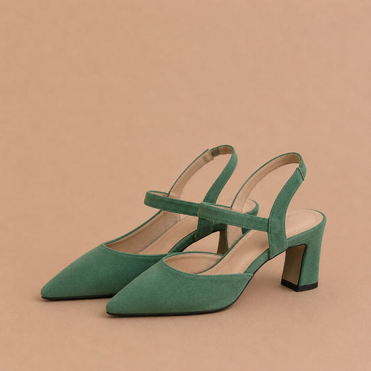 Green Strappy Heels