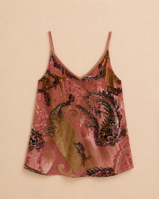 Pink Floral Vest Top