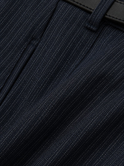 Navy Striped Blazer & Trousers