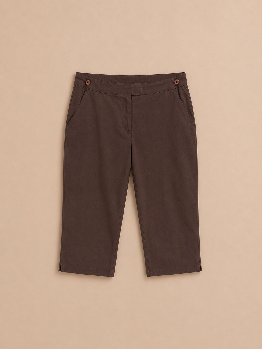 Brown Cropped Trousers