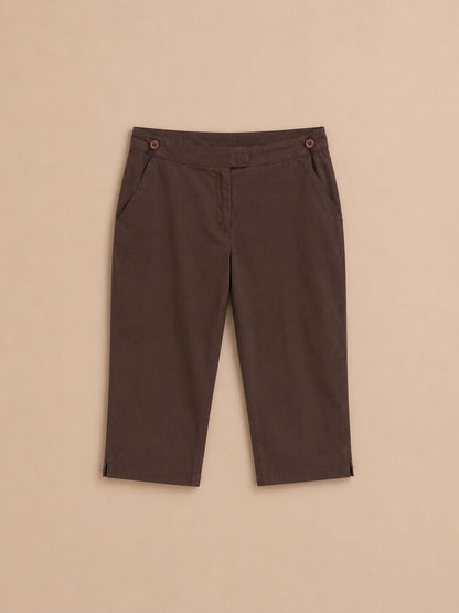 Brown Cropped Trousers