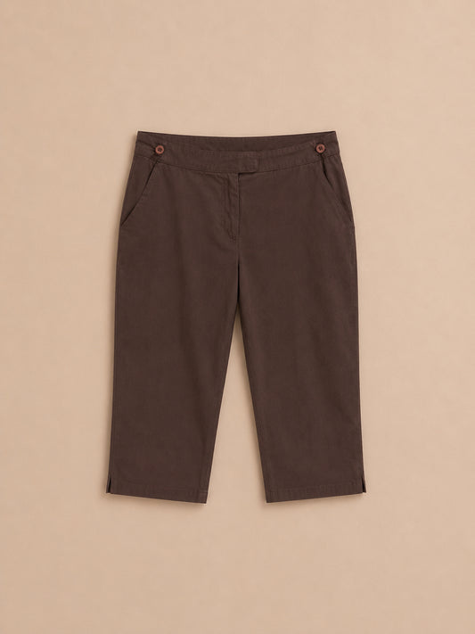 Brown Cropped Trousers