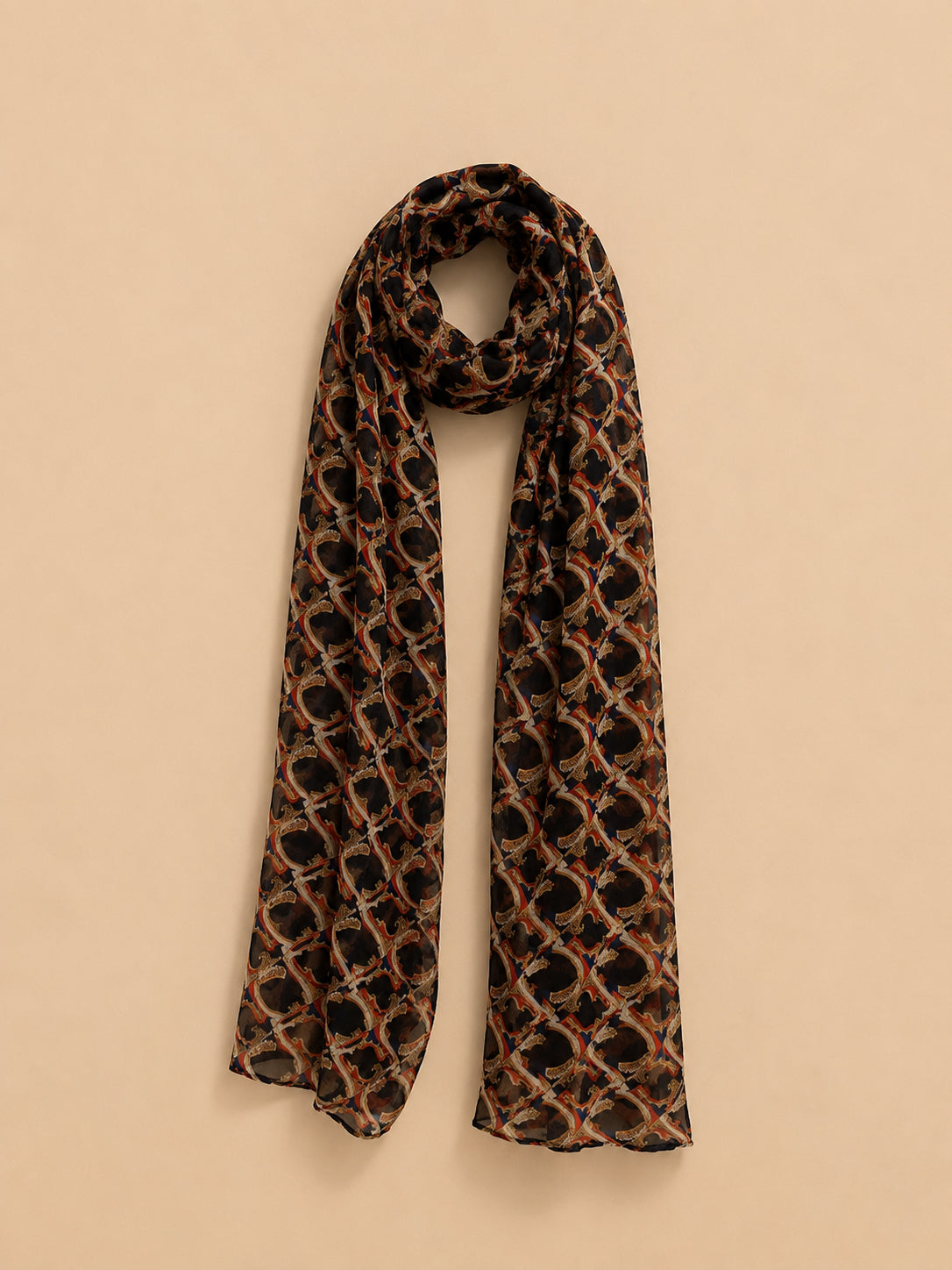 Patterned Neck Scarf