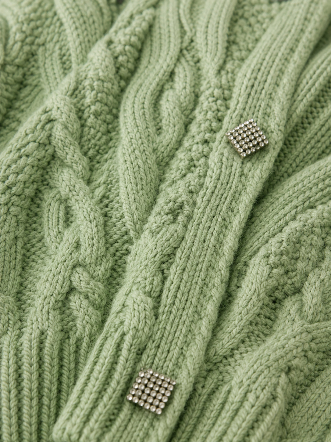 Green Chunky Cardigan