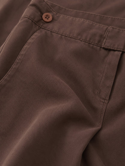 Brown Cropped Trousers
