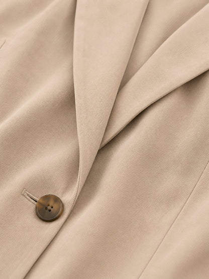 Cream Sleeveless Blazer