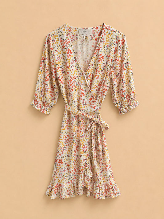 Floral Linen Blend Dress