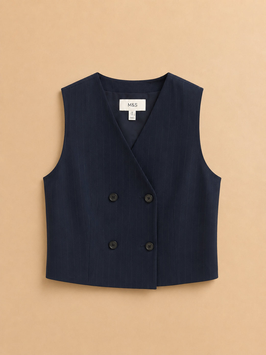 Navy Striped Waistcoat