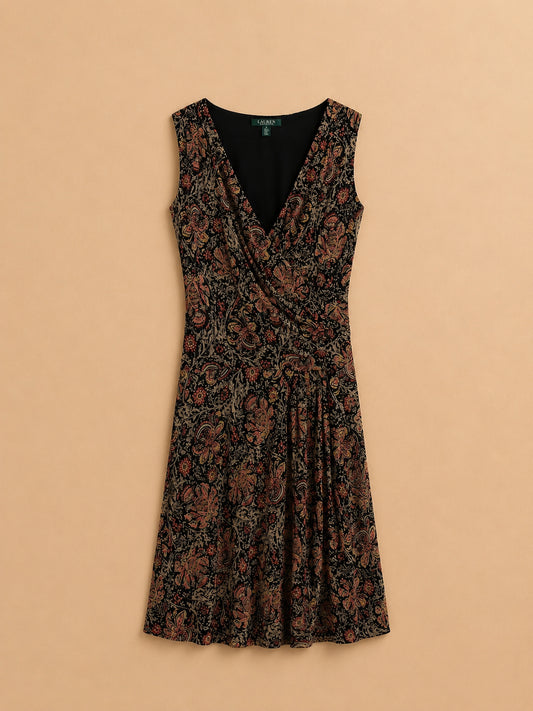 Floral V-Neck Midi Dress