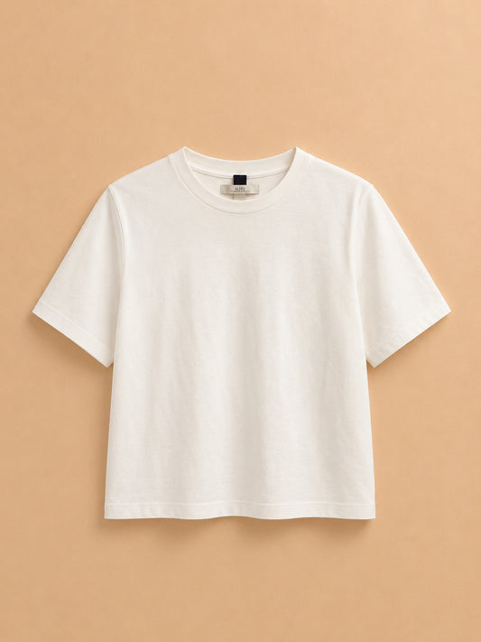 Plain White Cotton T-Shirt