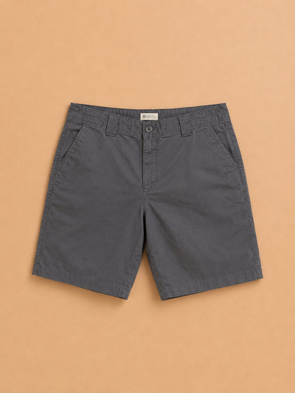 Grey Knee-Length Shorts