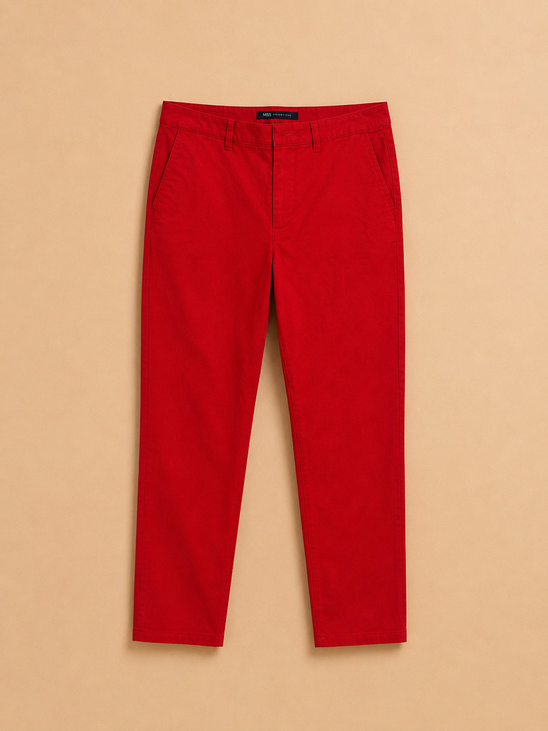 Red Cotton Trousers
