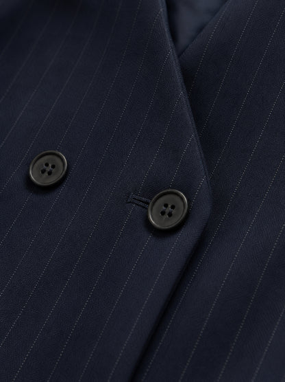 Navy Striped Waistcoat
