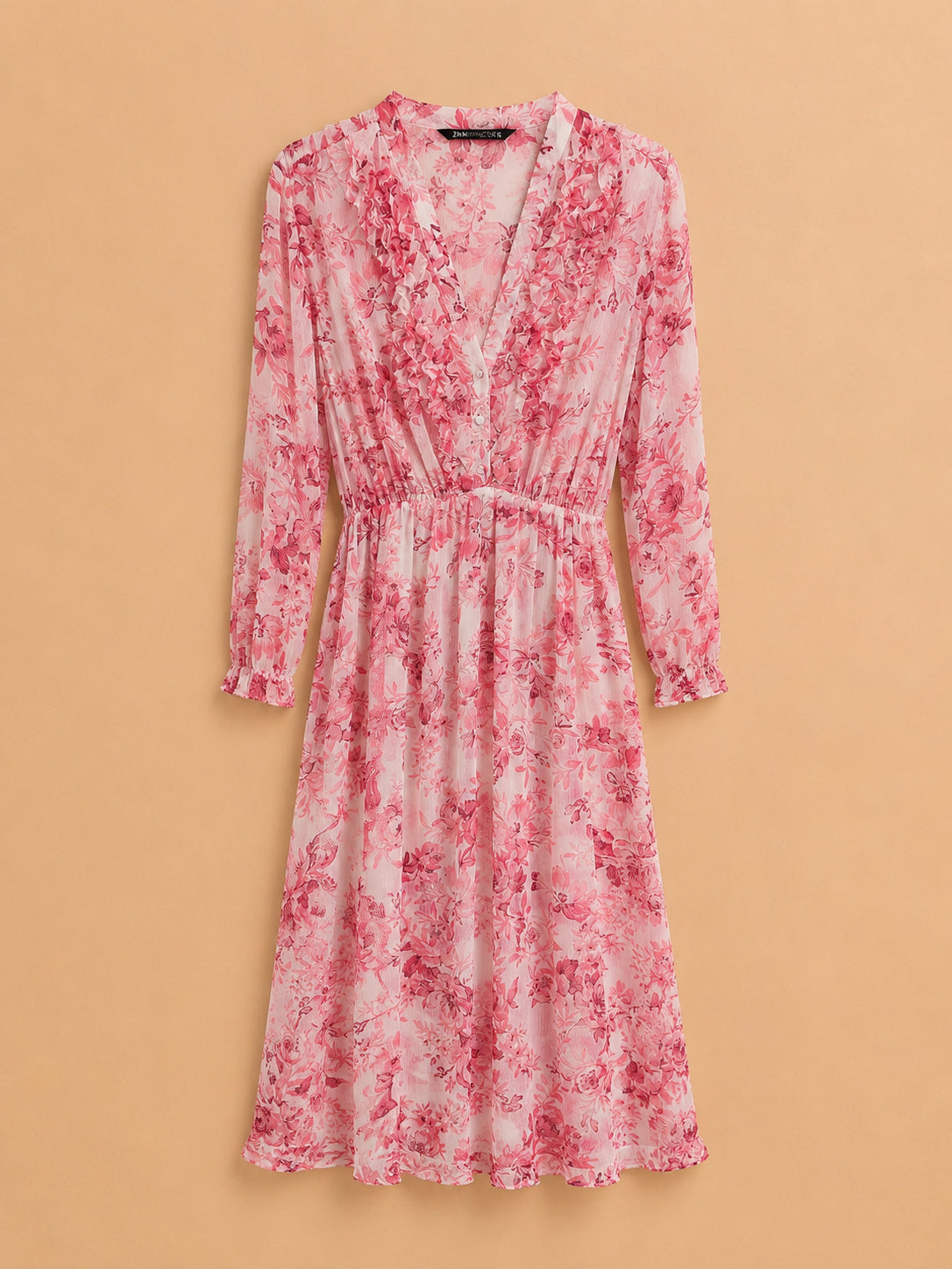 Pink Floral Occasion Dress