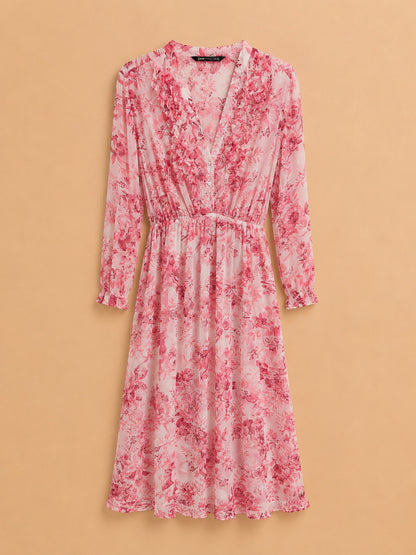 Pink Floral Occasion Dress
