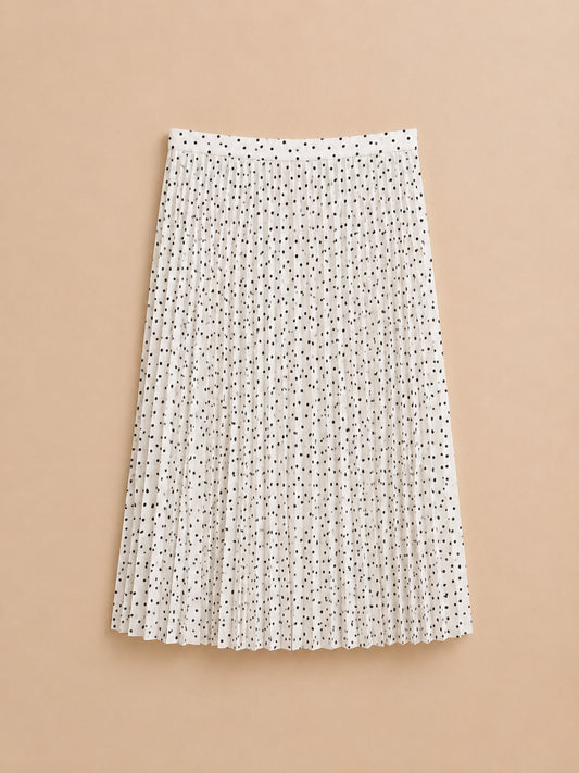 White Polka Dot Skirt