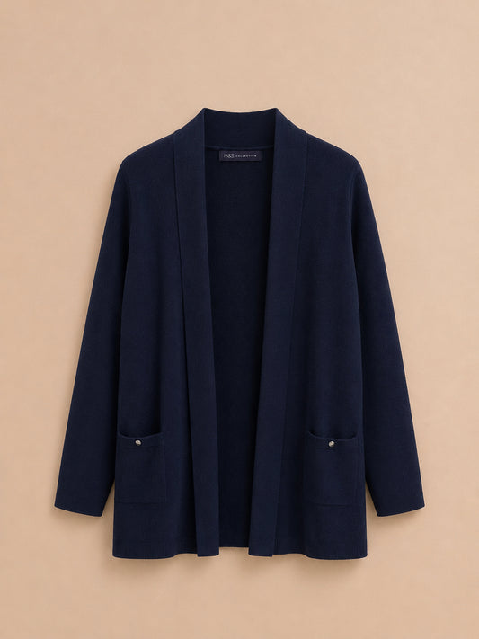 Navy Long Cardigan