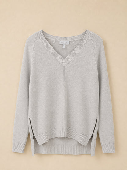 Grey Zipped Jumper