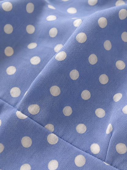 Blue Polka Dot Dress