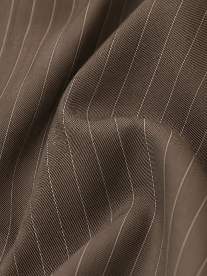 Brown Striped Blazer