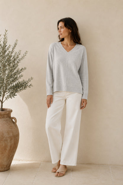 Grey Zipped Jumper