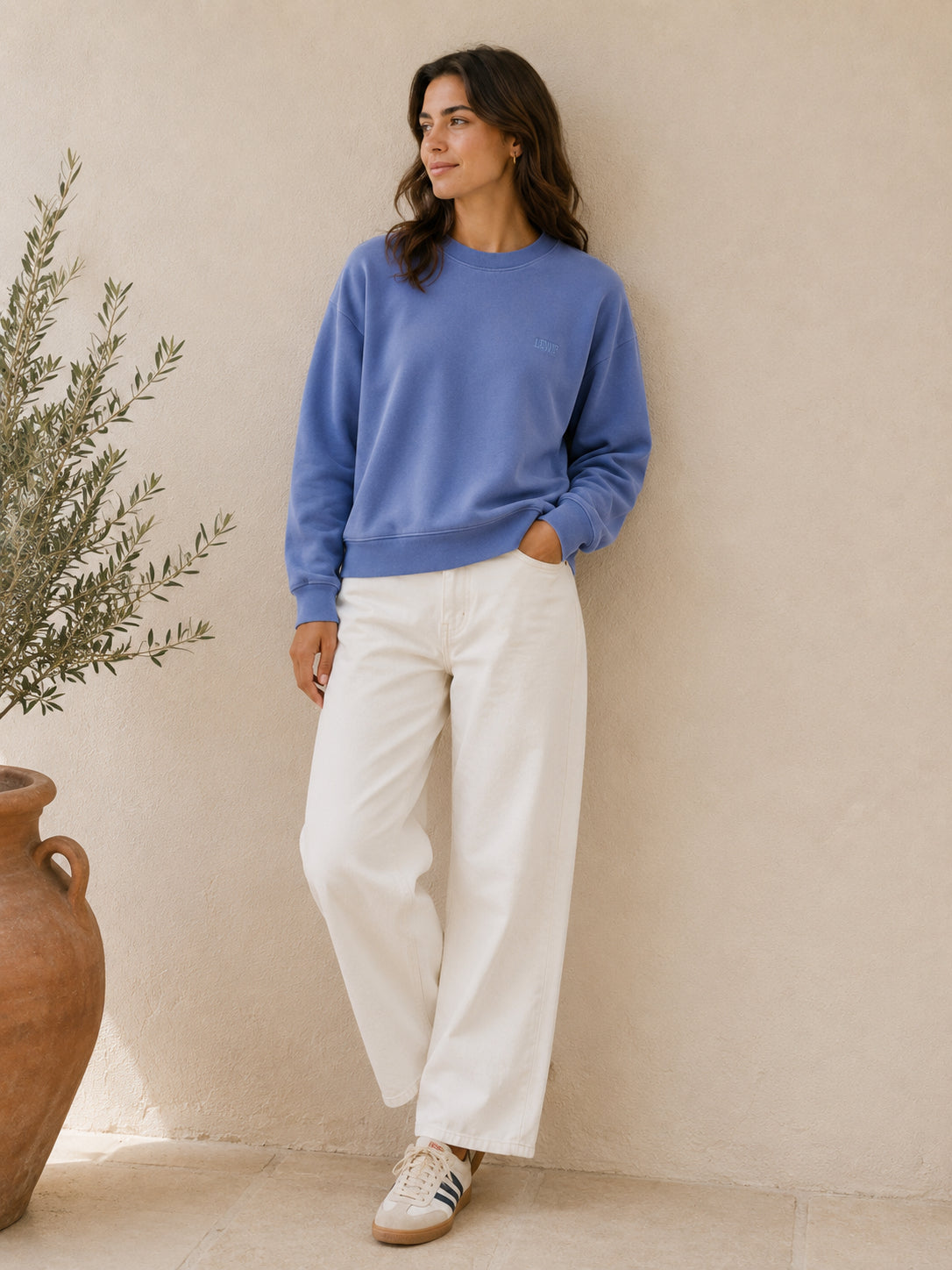 Blue Cotton Jumper