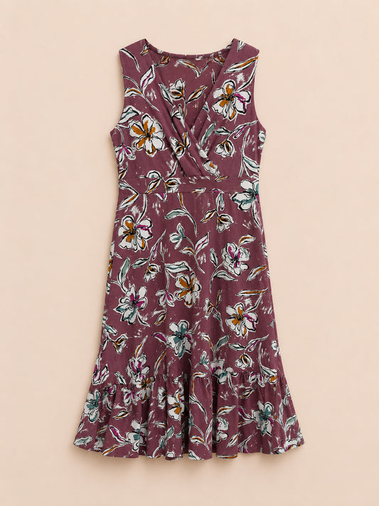 Purple Floral Dress