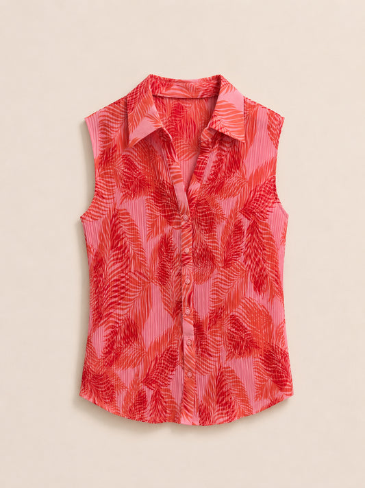 Pink Floral Blouse