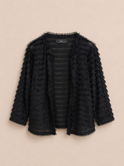 Black Frill Shawl