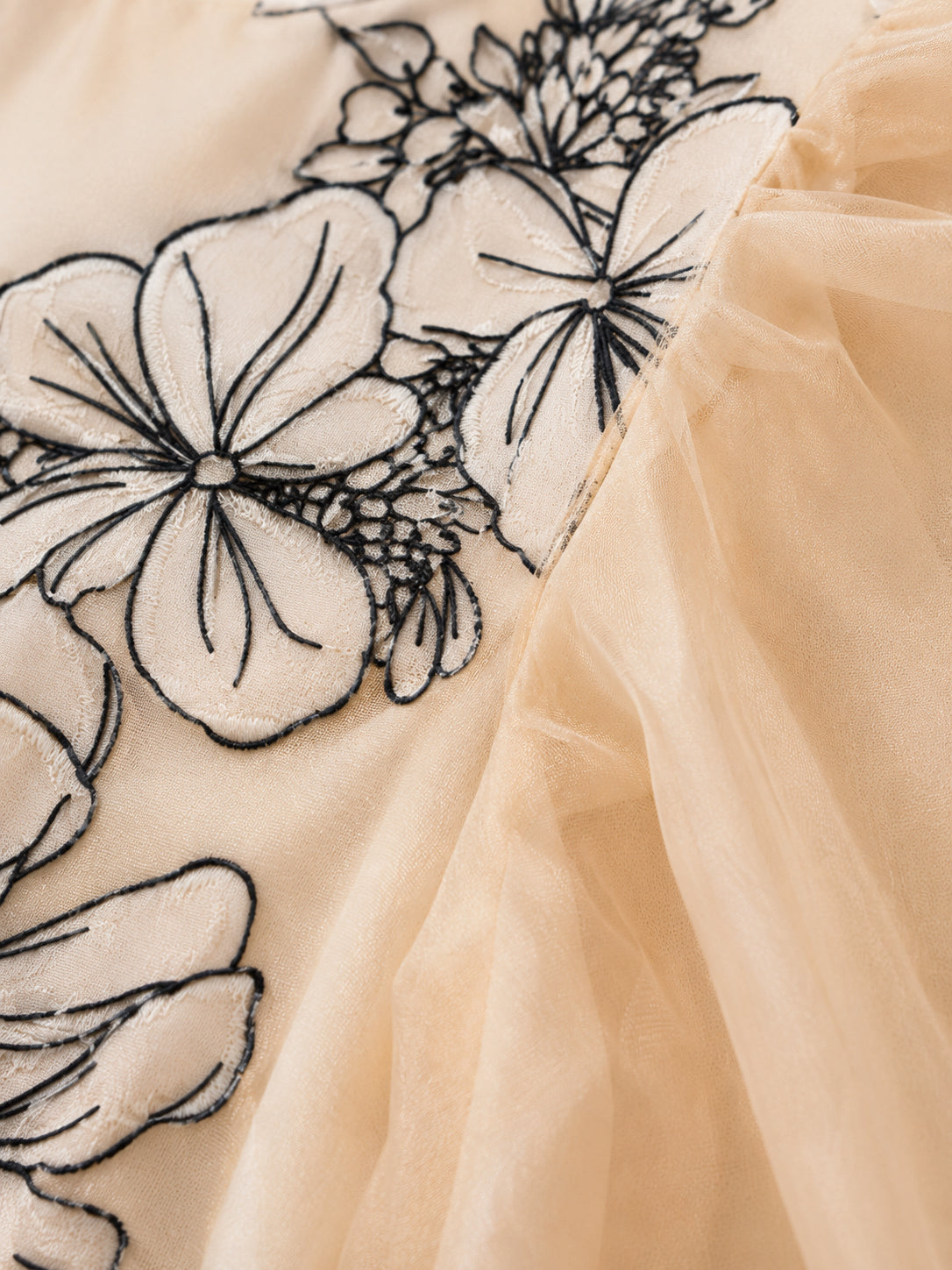 Peach Floral Occasion Dress