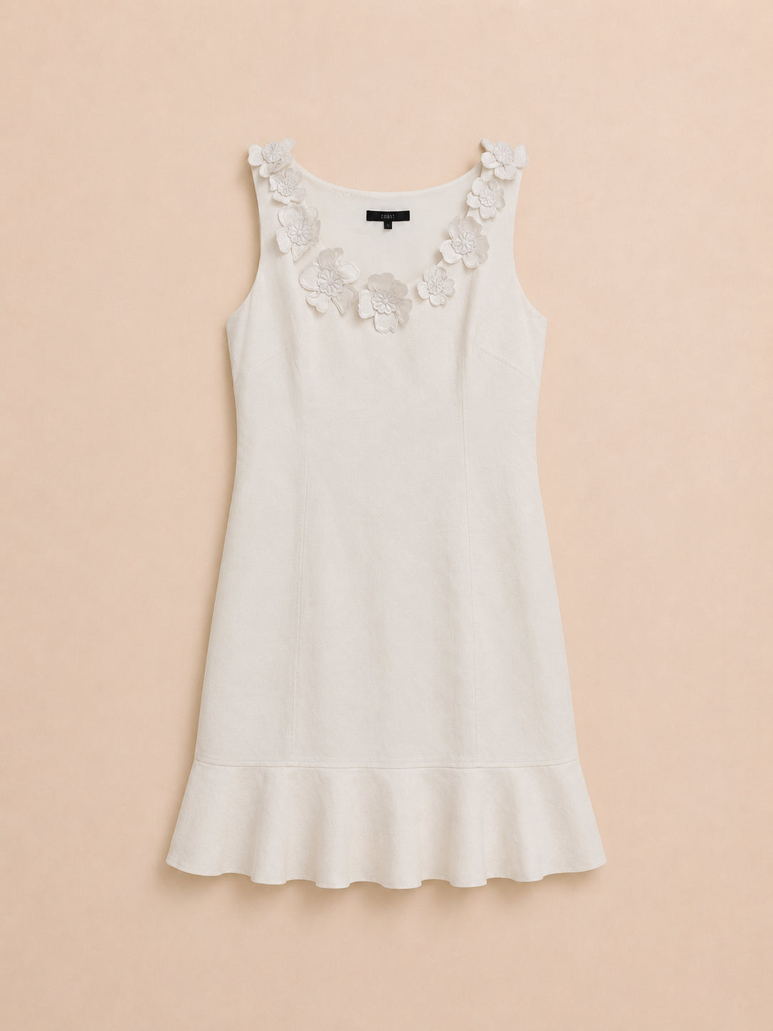 Cream Occasion Knee-Length Dress