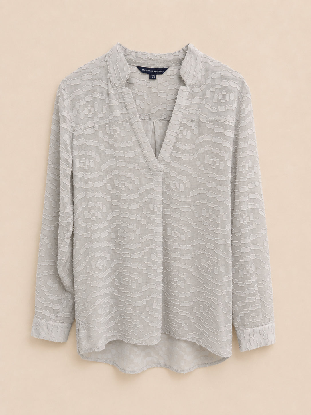 Grey Patterned Blouse