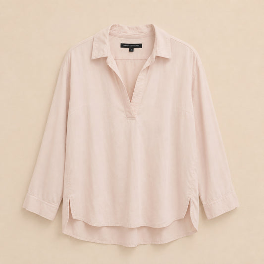 Pale Pink Cotton Blouse