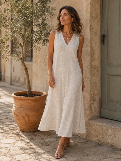 White Dotty Dress