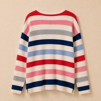 White Striped Jumper