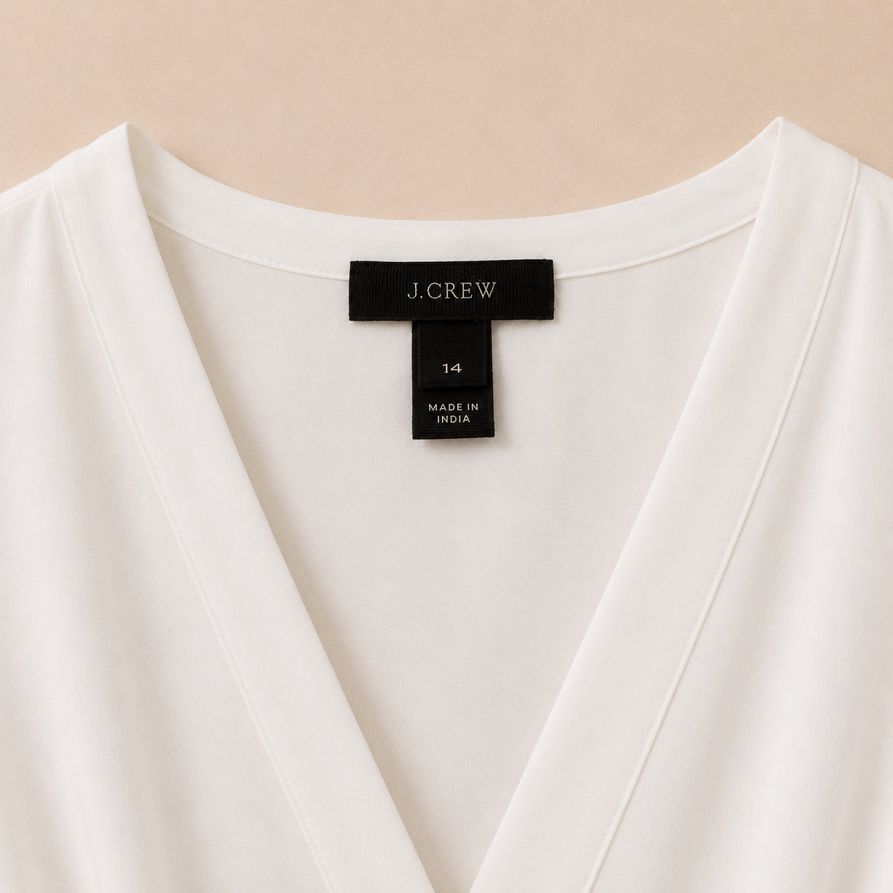 White V-Neck Blouse