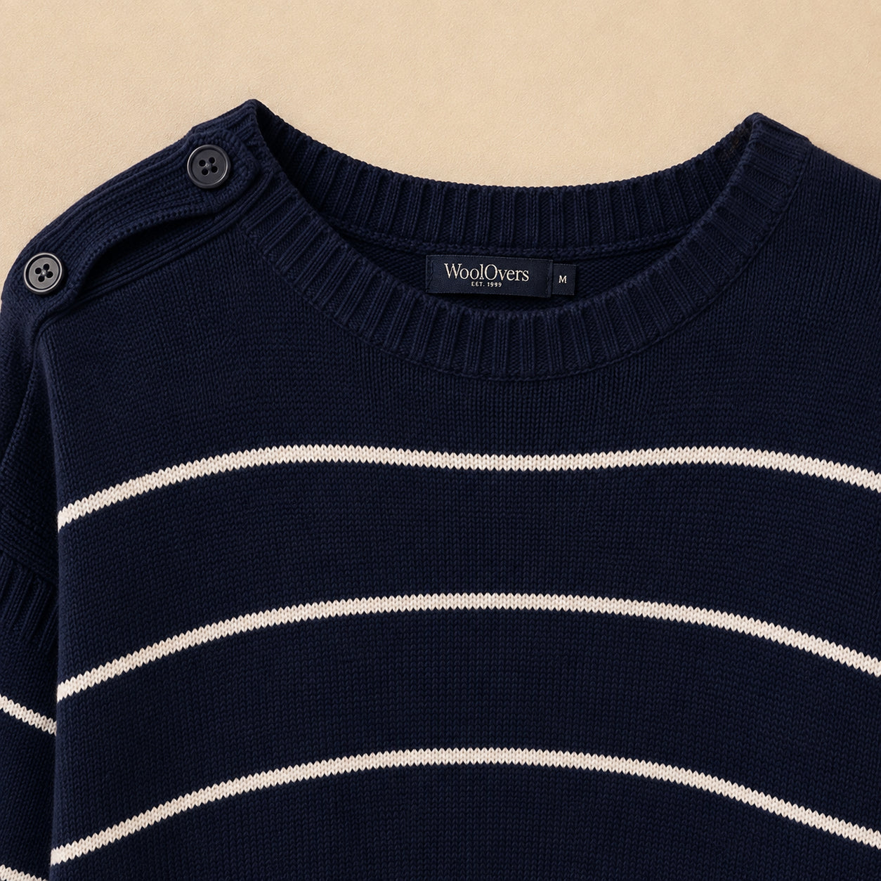 Navy & White Striped Jumper