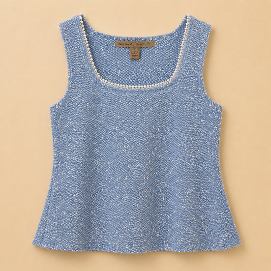 Blue Pearl Edged Top