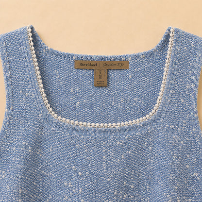 Blue Pearl Edged Top