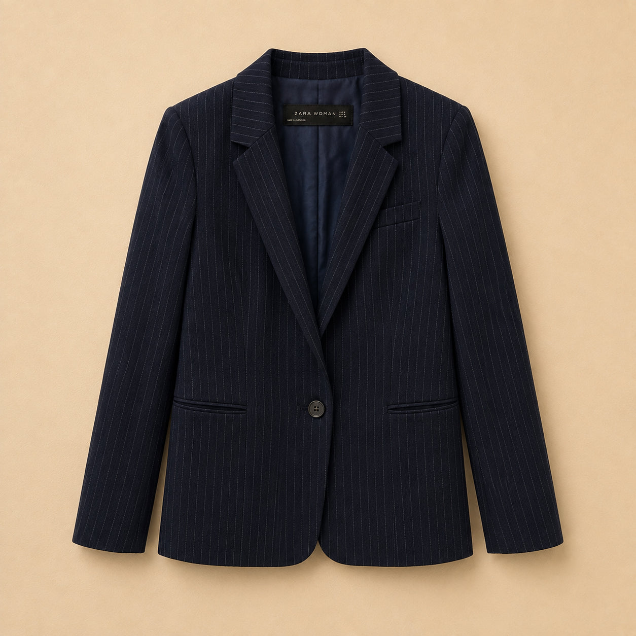 Navy Striped Blazer